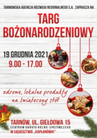 Plakat Targu Bożonarodzeniowego